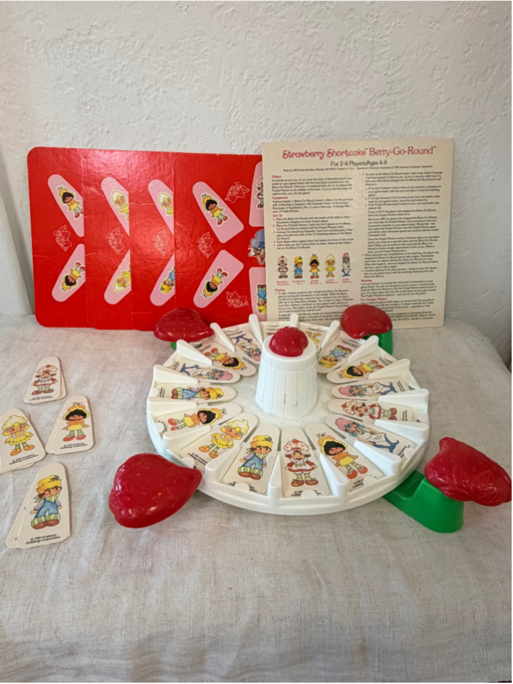 1981 Strawberry Shortcake Berry-Go-Round Game Parker Brothers Near Complete